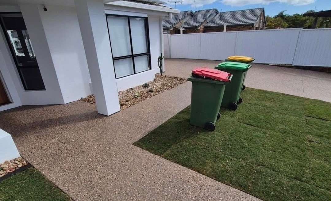Exposed aggregate concrete Gold Coast